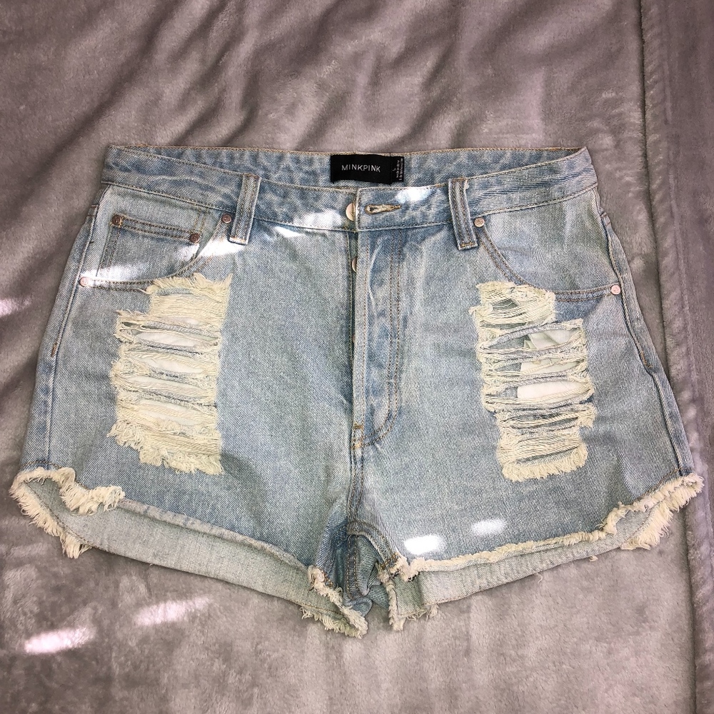 Mink Pink L Jean Shorts